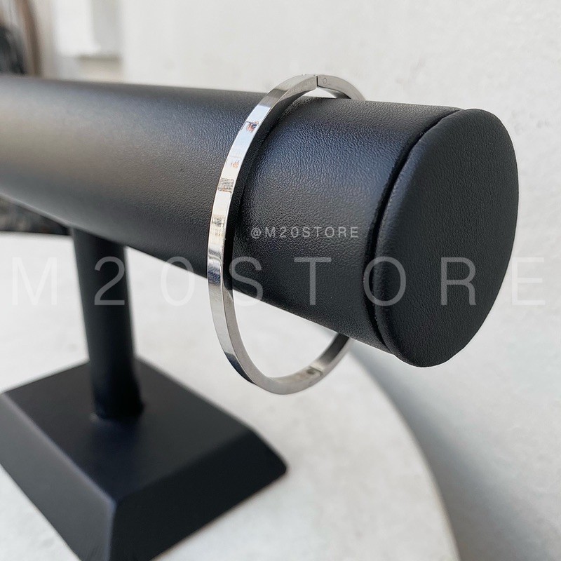 Vòng Tay Nam Nữ Dạng Kiềng Inox Không Gỉ,Cuff Nam Nữ Oversize Phù Hợp Mang Đôi Couple