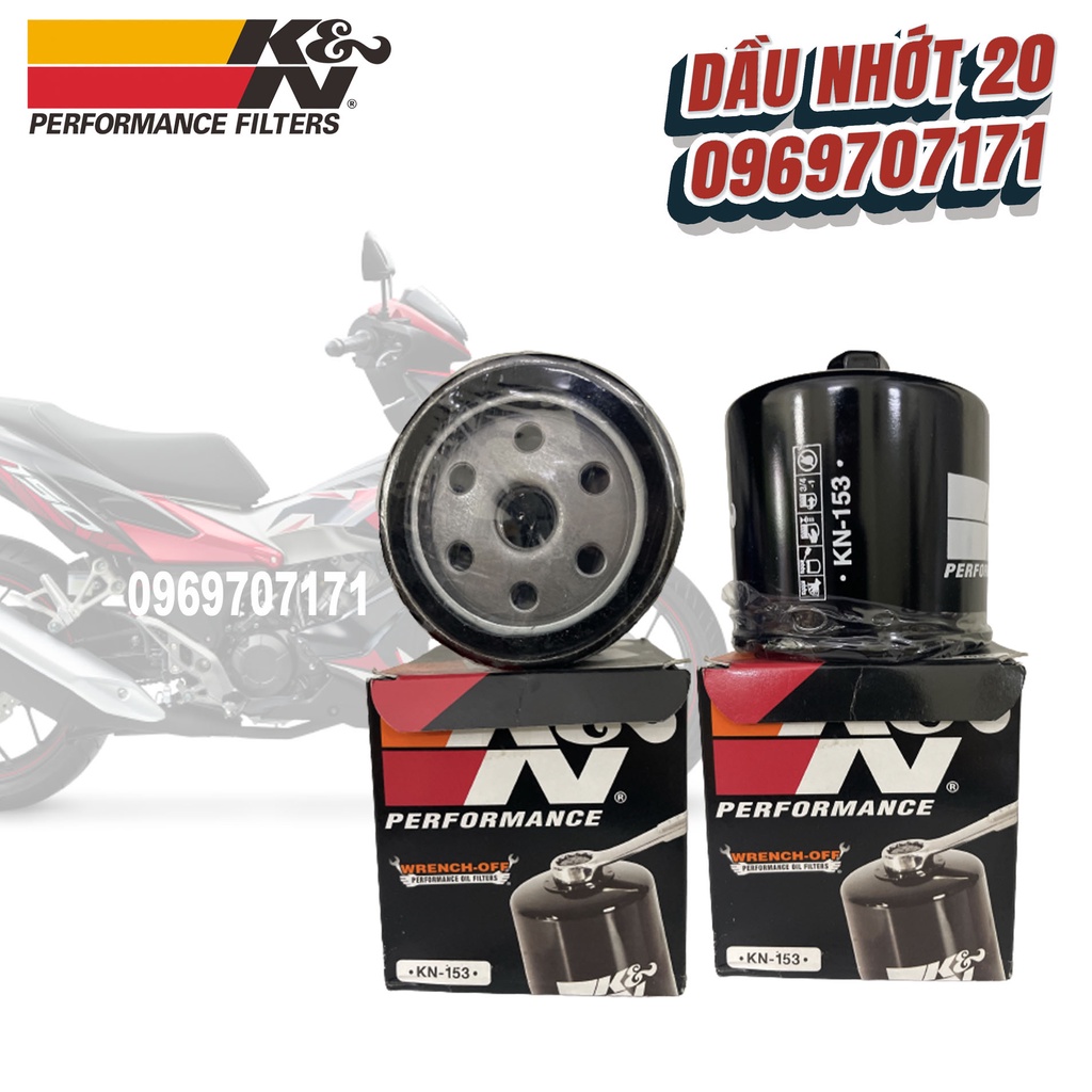 [HCM]Lọc nhớt xe phân khối lớn K&amp;N KN153 cho các dòng DUCATI
