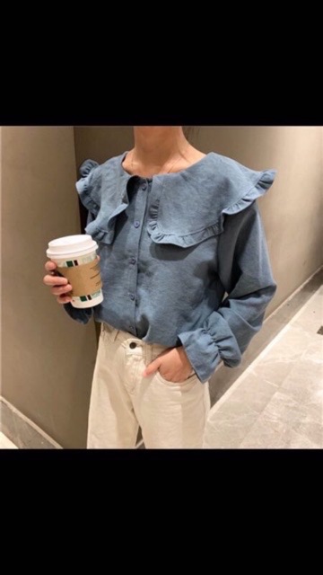 Áo cổ sen hàng đẹp Quảng Châu