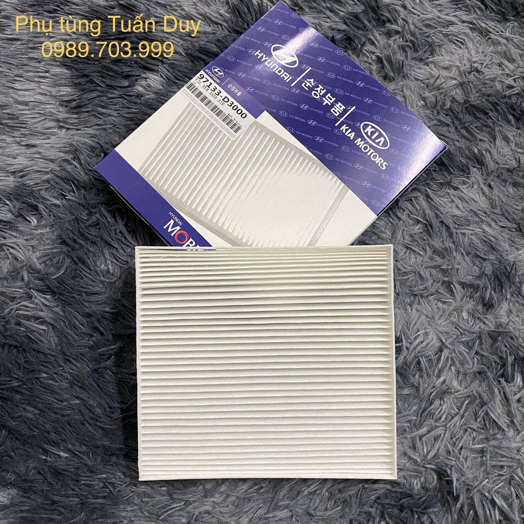 Lọc gió điều hòa, máy lạnh Accent(2018-2020),Seltos, Tucson, Kona, Sportage Mã:97133D1000/97133D3000