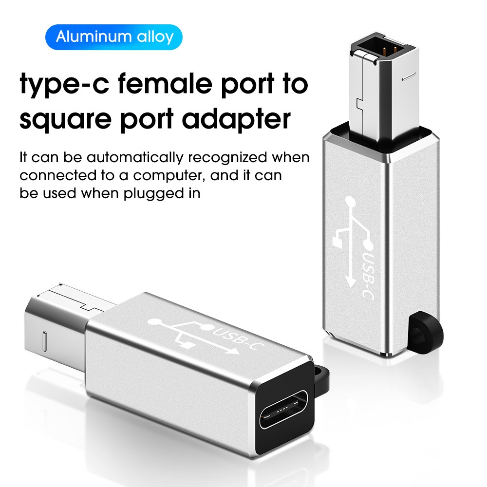 Bộ Chuyển Đổi USB Type C Cái Sang USB B Đực Cho Máy In / Trống Điện