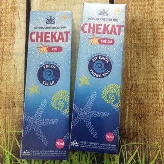 Xịt mũi muối biển Chekat 75ml