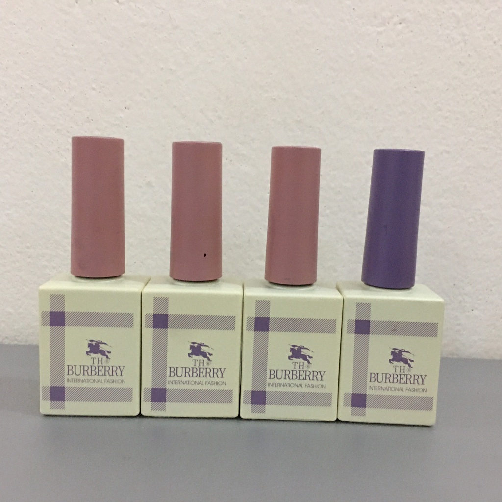 Sơn gel đen trắng nước gạo trắng sữa nail Burberry siêu đặc