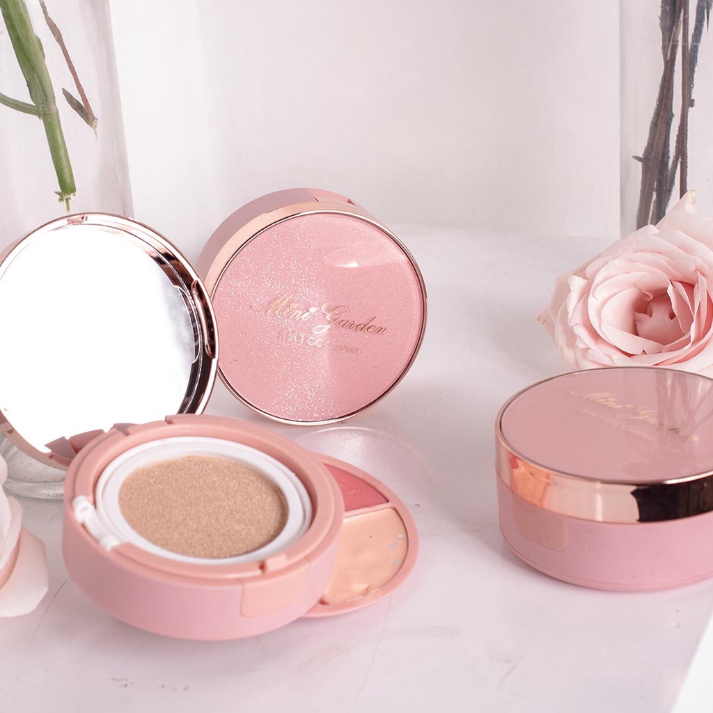 Kem che khuyết điểm - Phấn nước - Phấn má hồng 3 trong 1 CC Cushion SPF 40+ PA+++ 12g bibi90