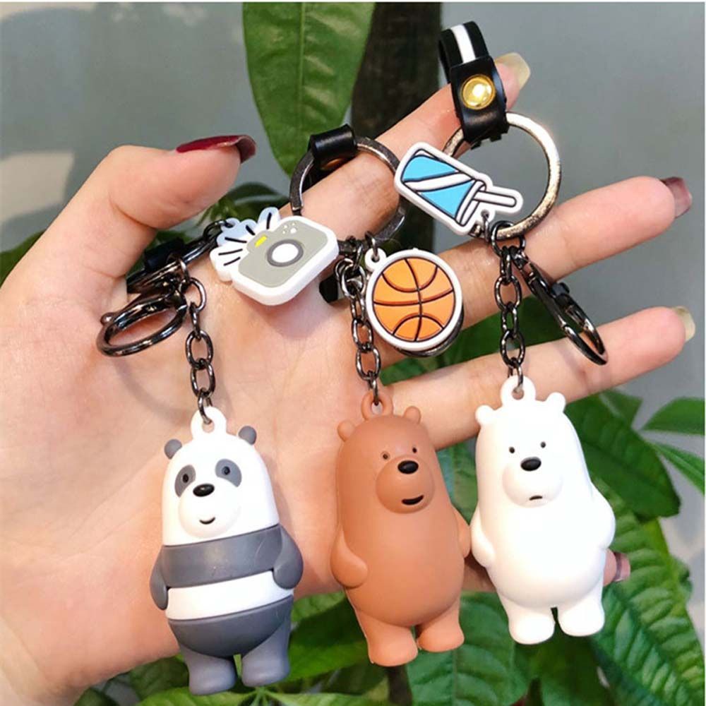 Móc Chìa Khóa Hình Gấu Bông Dễ Thương Nhiều Màu