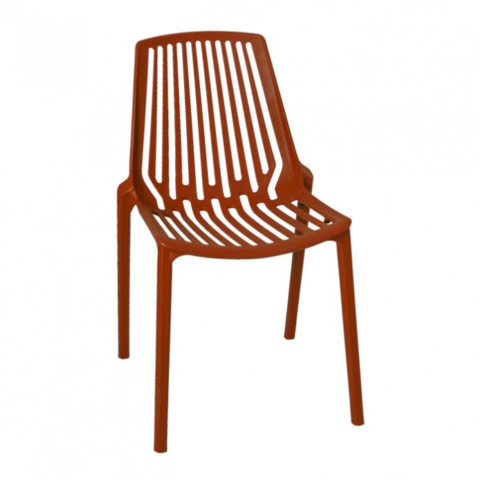 Ghế cafe nhà hàng cao cấp - nhựa đúc nguyên khối Tựa kẻ mỹ 2602 SL211214 | BigBuy360 - bigbuy360.vn