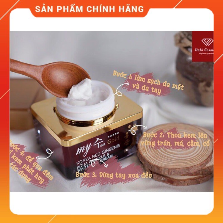 Kem dưỡng trắng da -Kem dưỡng da chiết xuất nhân Sâm Ngày và Đêm My Gold 50ml