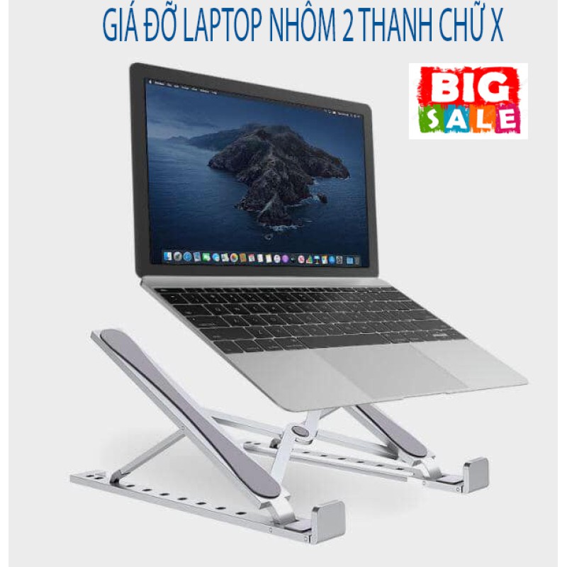 Giá đỡ máy tính macbook, laptop, ipad nhôm thu gọn tiện lợi | BigBuy360 - bigbuy360.vn