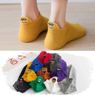 Tất Vớ Mặt Cười Cổ Ngắn Siêu Cute Dày Mịn Chống Hôi Chân