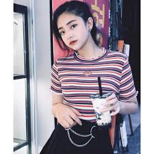 Áo thun croptop khoét trái tim A44 - 25 store