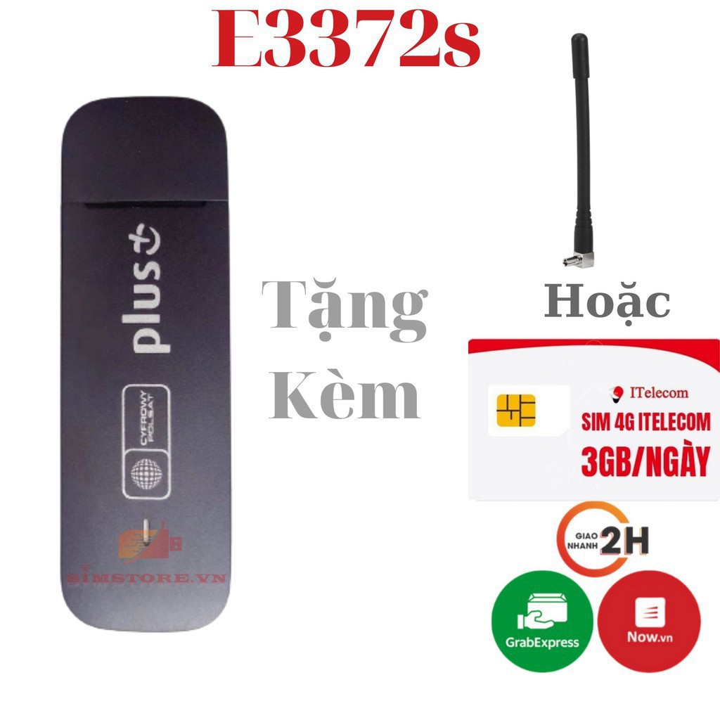 Dcom 4G huawei E3372 đổi ip đổi mac , usb 4g huawei tốc độ tối đa 150mbs