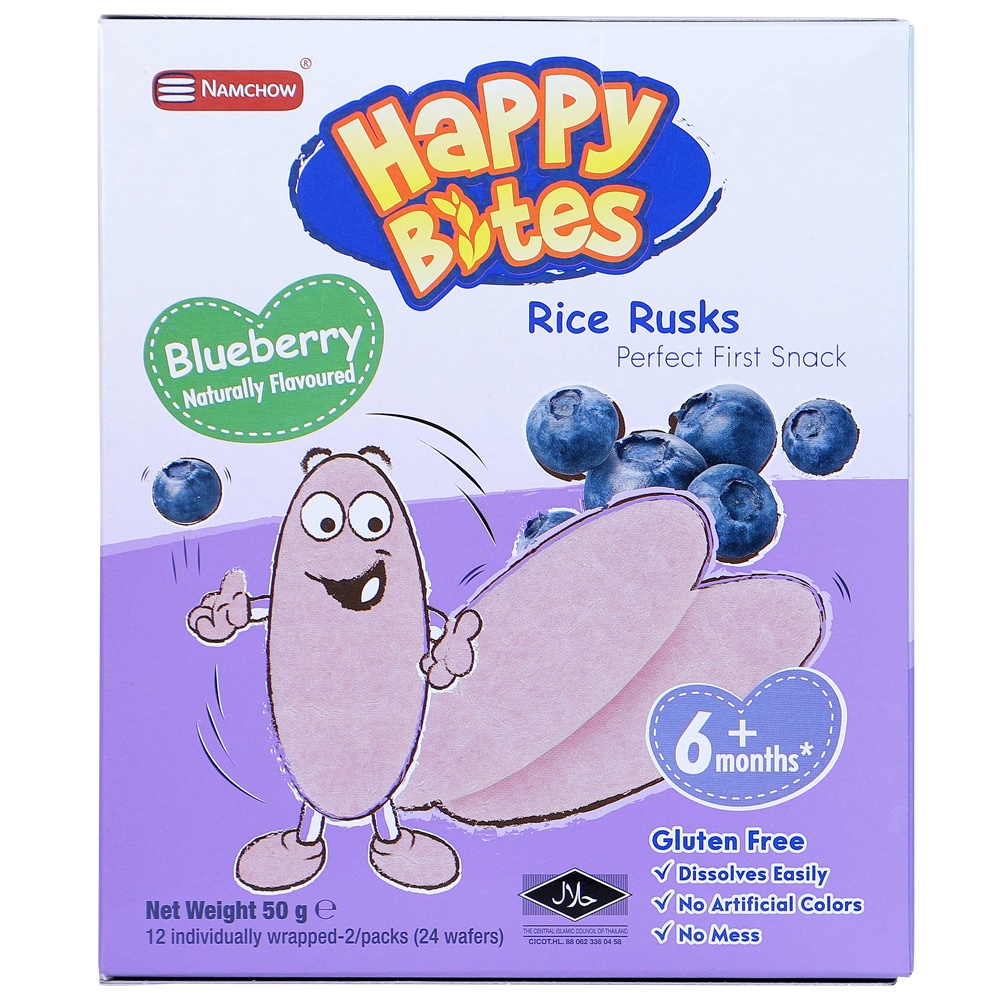 Bánh Gạo Ăn Dặm Happy Bites cho bé 3 loại   🔥Đặt biệt 🔥