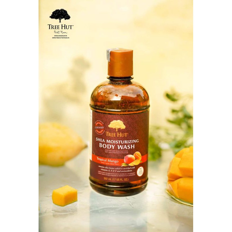 DẦU TẮM DƯỠNG THỂ TREE HUT SHEA MOISTURIZING BODY WASH TROPICAL MANGO | BigBuy360 - bigbuy360.vn