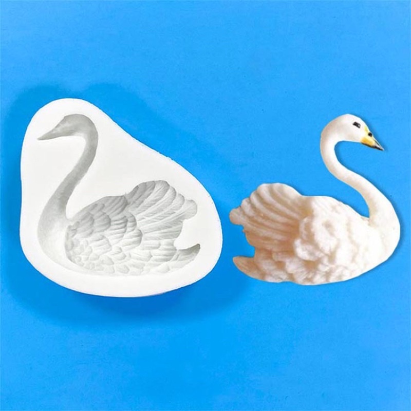 silicon thiên nga nhỏ trang trí bánh