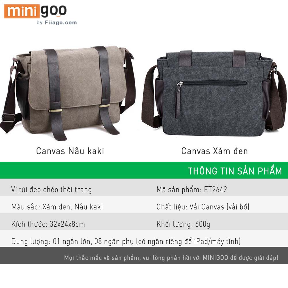 Túi Đeo Chéo Nam Nữ Thời Trang Hàn Quốc ET2642  miniG shop