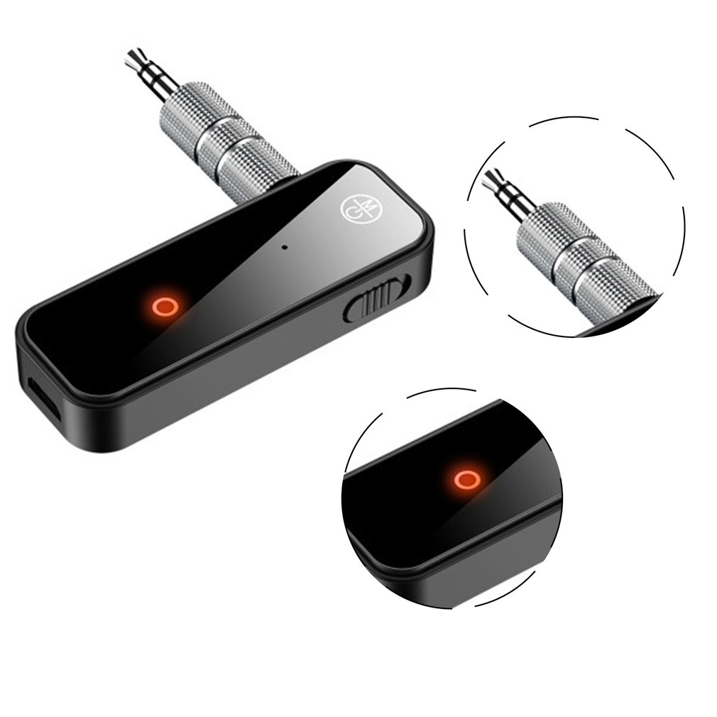 Bộ Chuyển Đổi Âm Thanh Bluetooth 5.0 2 Trong 1 C28 Jack 3.5mm Cho Xe Hơi