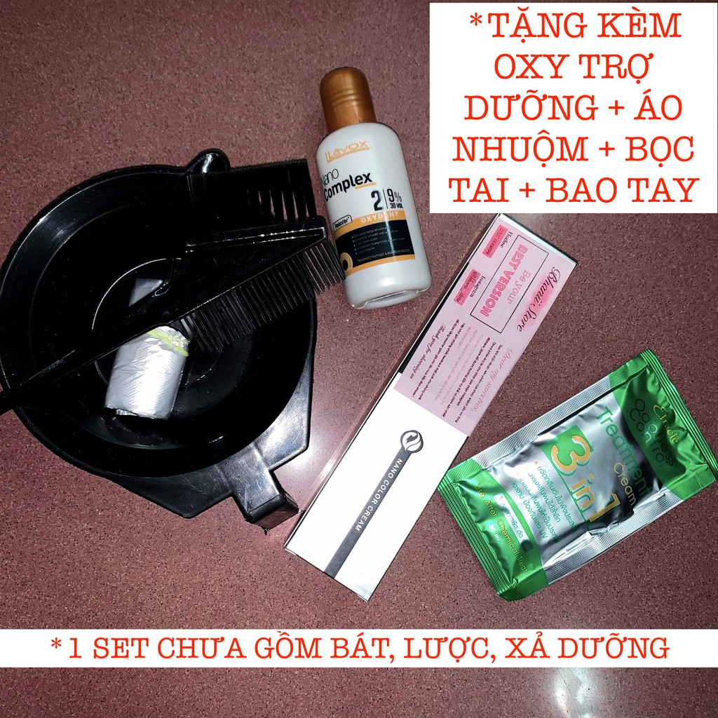 Thuốc nhuộm tóc Than Chì KHÔNG TẨY bhanii store