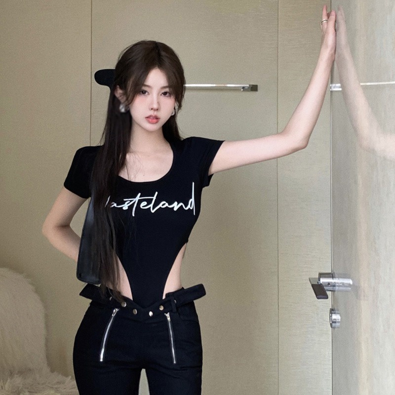 Áo Thun Tay Ngắn Cổ Tròn In Chữ Thời Trang Dành Cho Nữ