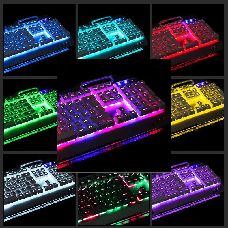 Bàn Phím Gaming Led Đẹp ❤️FREESHIP❤️ Bàn phím giả cơ K618, chuyên Game, đèn nền LED đổi màu 10 chế độ khác nhau