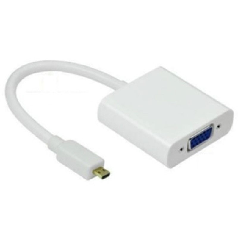 Cáp Micro HDMi To VGA + Audio - Cáp Chuyển Micro HDMI Sang VGA ( Màu Ngẫu Nhiên ) full box, hàng cao cấp, giá rẻ.