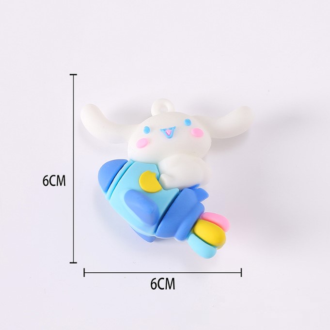 Charm mô hình Cinnamoroll trang trí móc khóa, dán Jibbitz, vỏ ốp điện thoại, DIY
