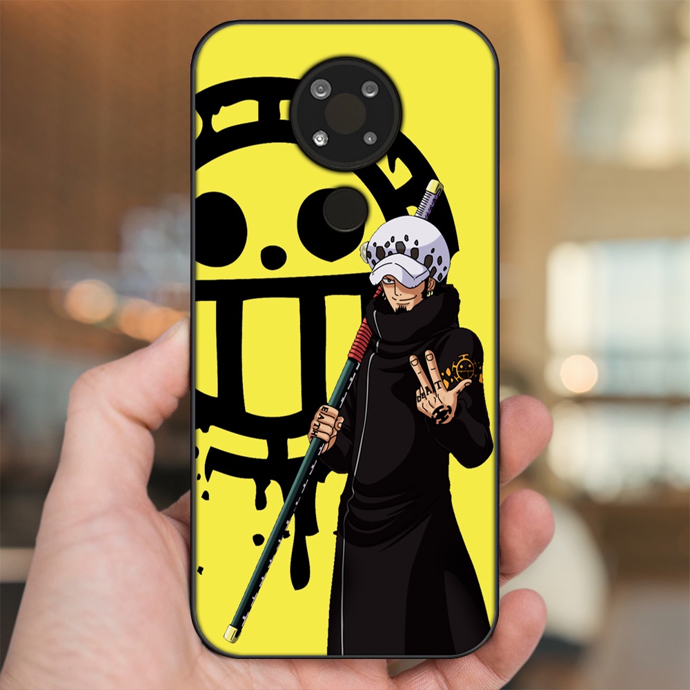 Ốp lưng Nokia 3.4 viền đen in hình Law One Piece