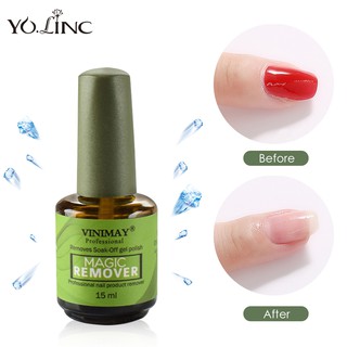 YOLINC Chất tẩy móng tay Không hư hại Chất tẩy móng Phục sinh Keo Bùng nổ Loại bỏ Bọc thuốc Chất lỏng Tẩy trang Phép thuật Tẩy trang Làm móng Gel Dụng cụ làm sạch Dỡ chất dịch móng Keo để chăm sóc móng