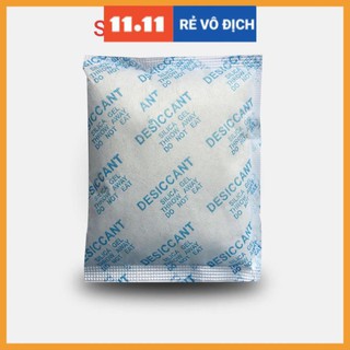 Bịch 10 Túi chống ẩm tủ áo, tủ giày,tủ bếp,bảo quản thực phẩm, khử mùi hôi  Silica gel loại 100 gram