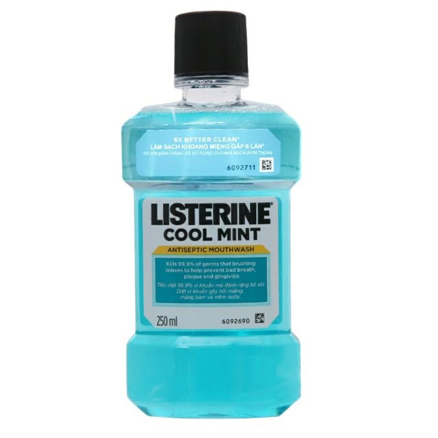 Nước súc miệng Listerine Cool Mint Bạc hà the mát 250ml