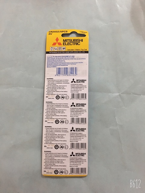 Pin CR2032 MITSUBISHI