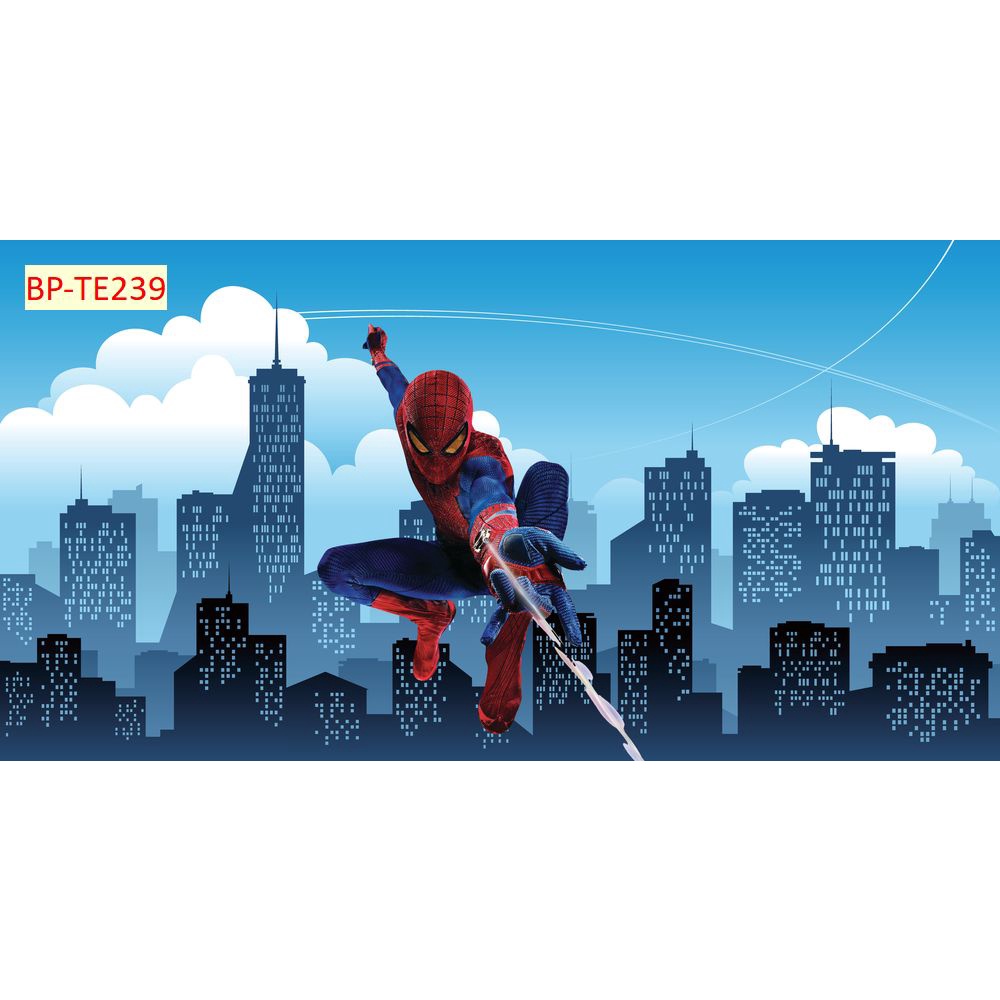 Tranh Dán Tường Trẻ Em Chủ Đề Phim Hoạt Hình Siêu Nhân SPIDER MAN chất liệu chống thấm nước