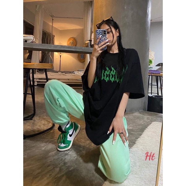 Bộ chữ lượn quần xanh lá HT12