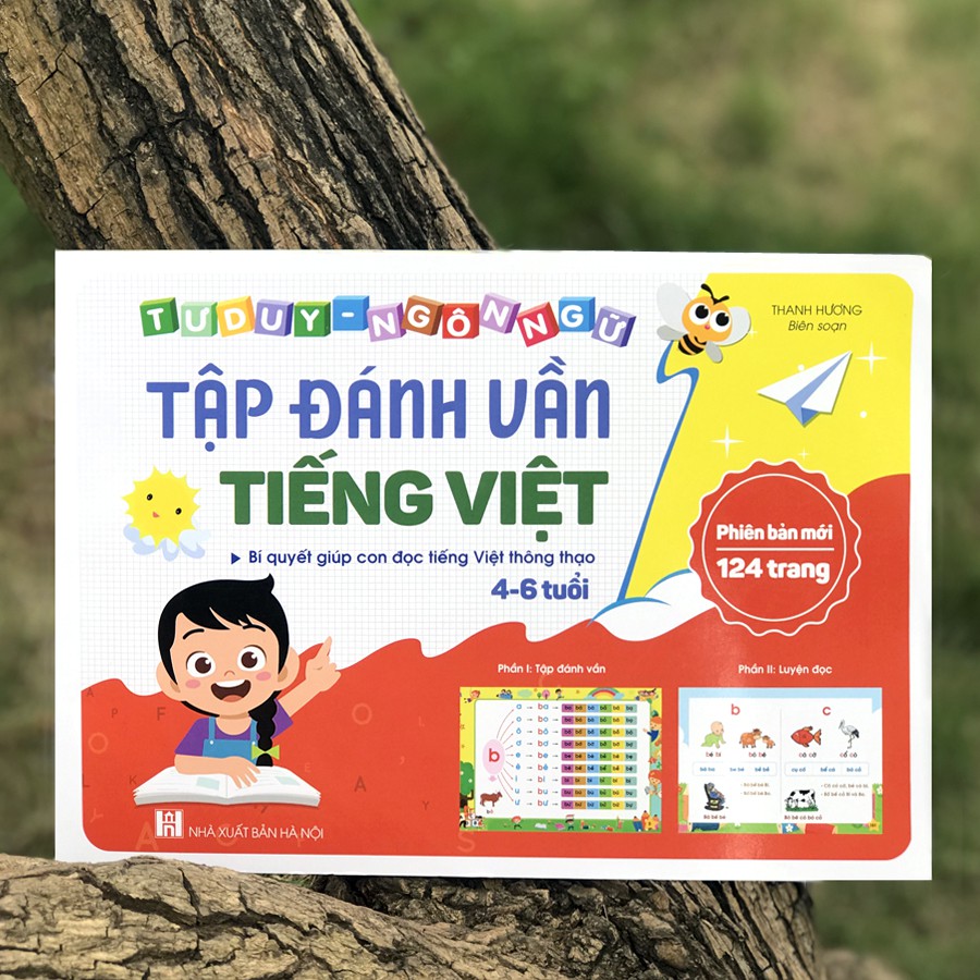 Sách - Tập Đánh Vần Tiếng Việt - Bí Quyết Giúp Con Đọc Tiếng Việt Thông Thạo 4-6 tuổi (Phiên bản 124 trang) | WebRaoVat - webraovat.net.vn