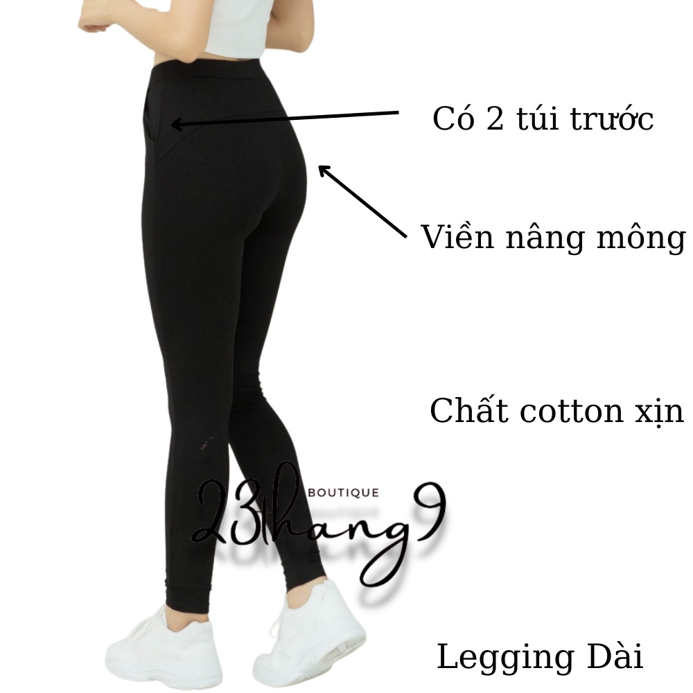 Quần legging nữ quần nâng mông đùi lửng ngố dài cạp cao bản to siêu mịn siêu co giãn 4 chiều chất đẹp tập gym mặc nhà