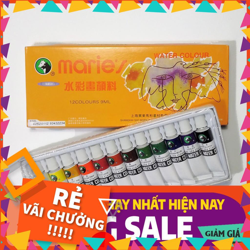 Chính Hãng ] Màu Nước Marie'S Bộ 12 Màu (Dạng Tuýp