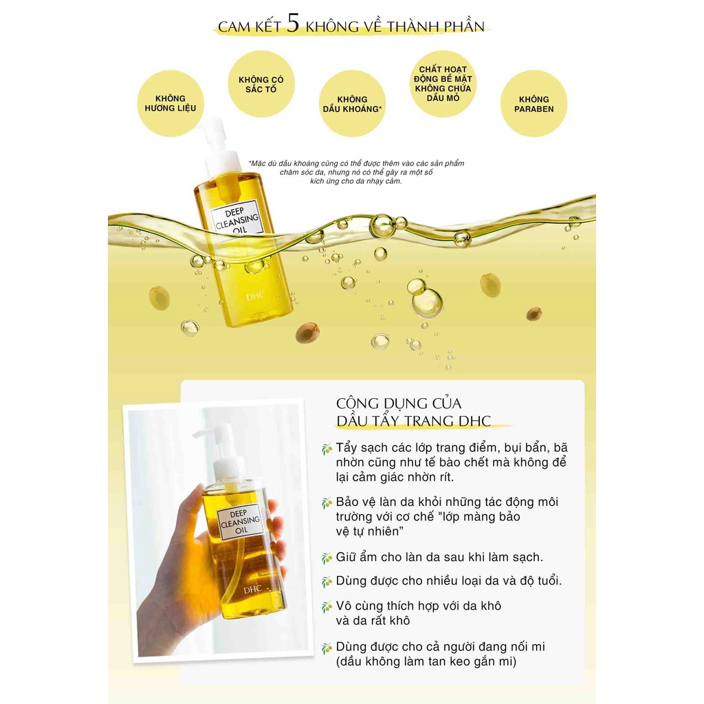 Dầu tẩy trang Olive DHC Deep Cleansing Oil làm sạch sâu 120/150/200ml BeautiMax