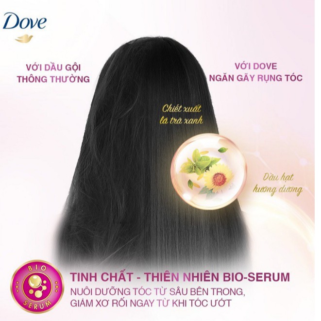 Dầu Gội Dove Ngăn Gãy Rụng Tóc Chai 640gr