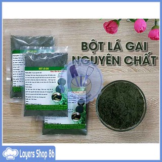 Bột tạo màu đen tự nhiên nguyên chất an toàn/ Bột lá gai khô tạo màu đen Chợ Quê 50g