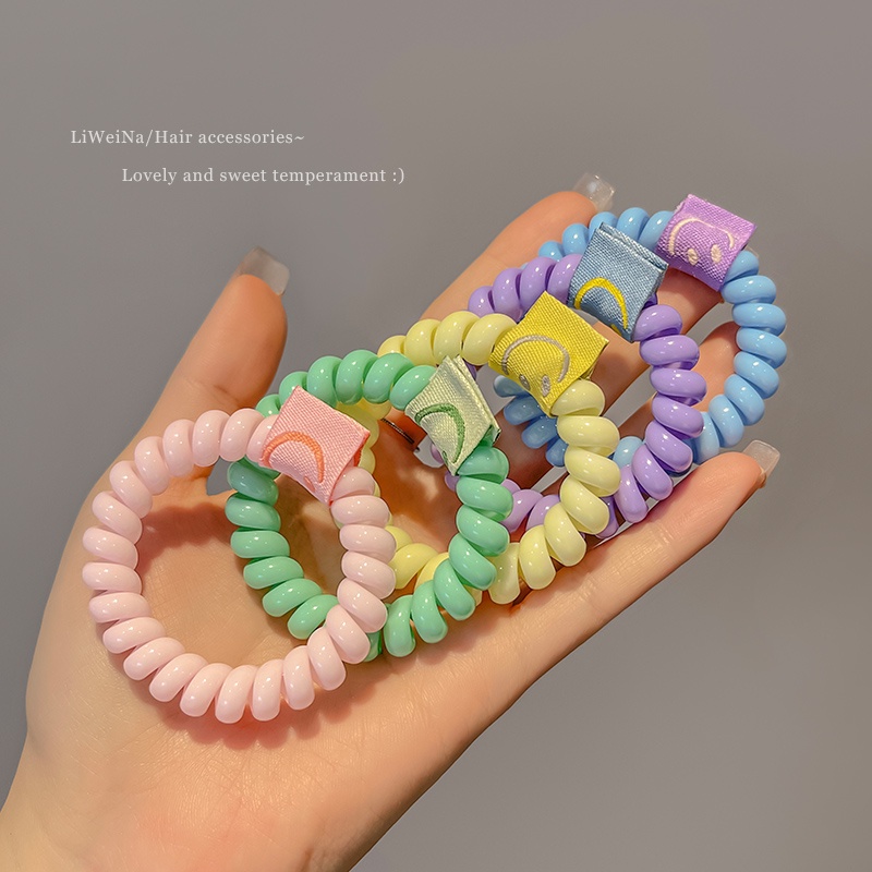 Dây Buộc Tóc Lò Xo Co Giãn Tốt Kiểu Hàn Quốc Cho Nữ