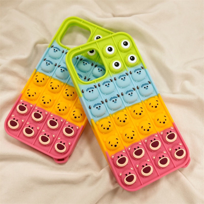 Ốp Điện Thoại Silicon Họa Tiết Hoạt Hình Winnie the pooh Cho Iphone 14PLUS 14 13 12 11 pro max xs xr x 7 8 plus