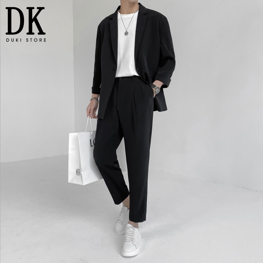 Áo khoác blazer nam ,áo vest nam balzer nam tay lật phong cách Hàn Quốc LZB0013 - DUKI STORE | BigBuy360 - bigbuy360.vn
