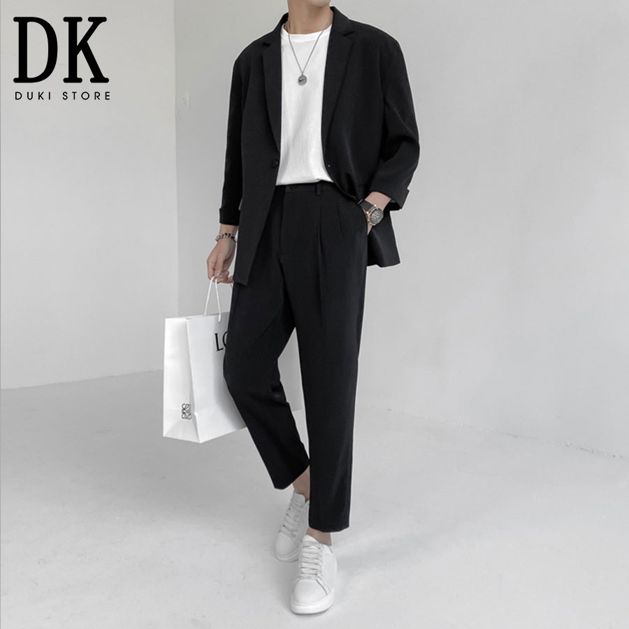 Áo khoác blazer nam ,áo vest nam balzer nam tay lật phong cách Hàn Quốc LZB0013 - DUKI STORE