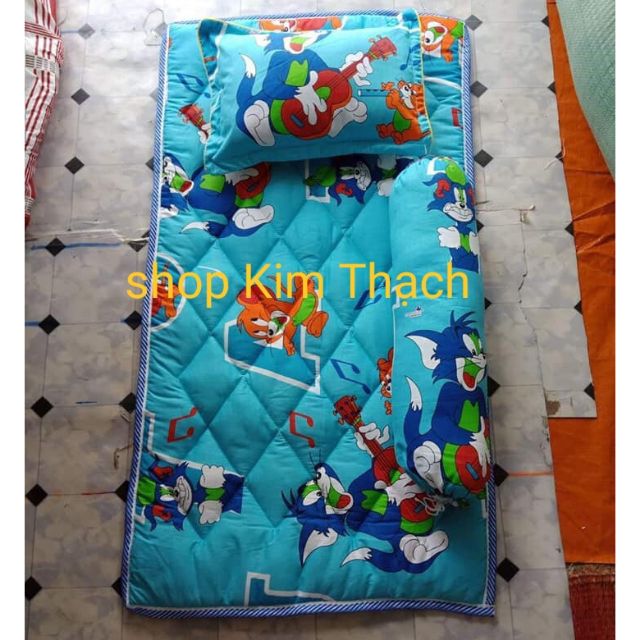 BỘ NỆM VÀ GỐI COTTON THẮNG LỢI CHO BÉ ĐI HỌC (60X110)