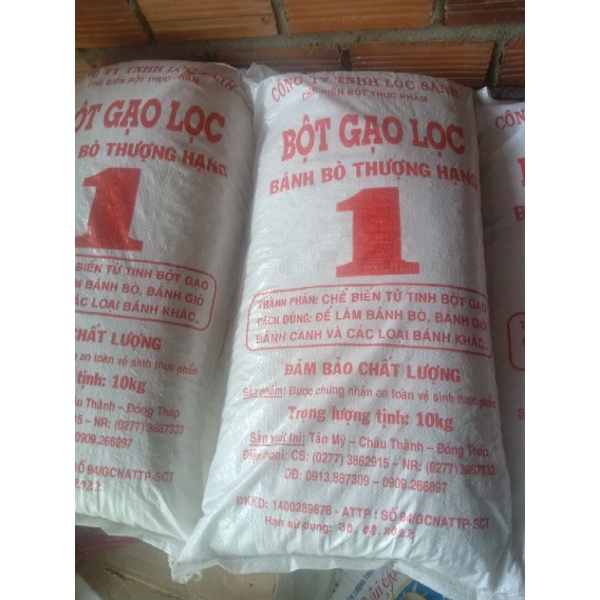 Combo bao 10kg bột gạo lọc không chia lẻ