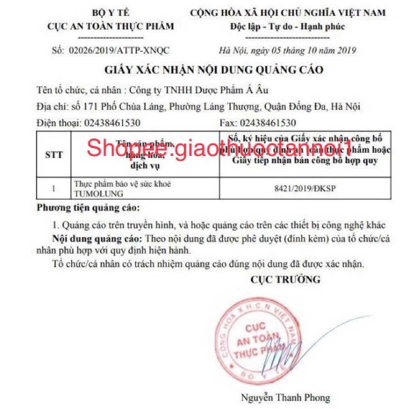 Tumolung - hỗ trợ cho người bị các khối u phổi, từ thảo dược