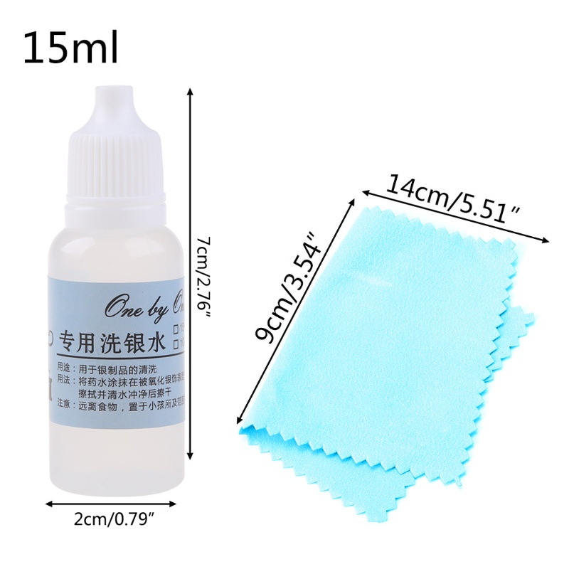 Chất lỏng và vải làm sạch đánh bóng trang sức