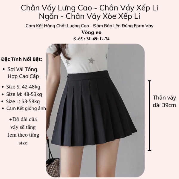 Chân Váy Ngắn Xếp Ly Lưng Cao Hàng QCCC Loại 1, Chân Váy Tennis Thời Trang Hot Trend 2021 [FreeShip] | BigBuy360 - bigbuy360.vn