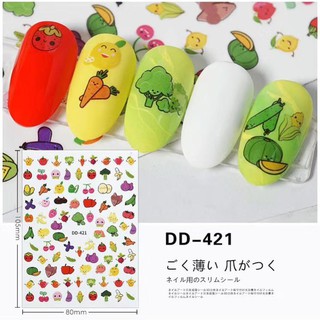 Sticker dán móng hình hoa quả