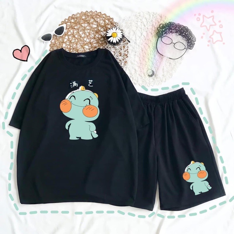 Set áo thun + quần short free size [ Hàng có sẵn ] | BigBuy360 - bigbuy360.vn