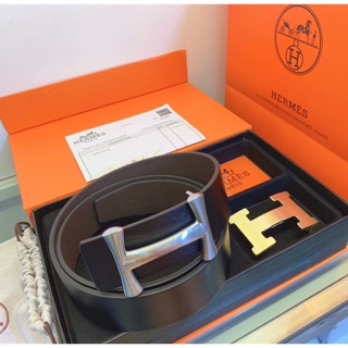 (CAO CẤP) Full Hộp Hai Mặt Thắt Lưng Da Nam TL33